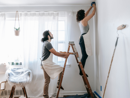 Repainting scuffed or outdated walls in light, neutral colors instantly brightens your space and makes it feel move-in ready.