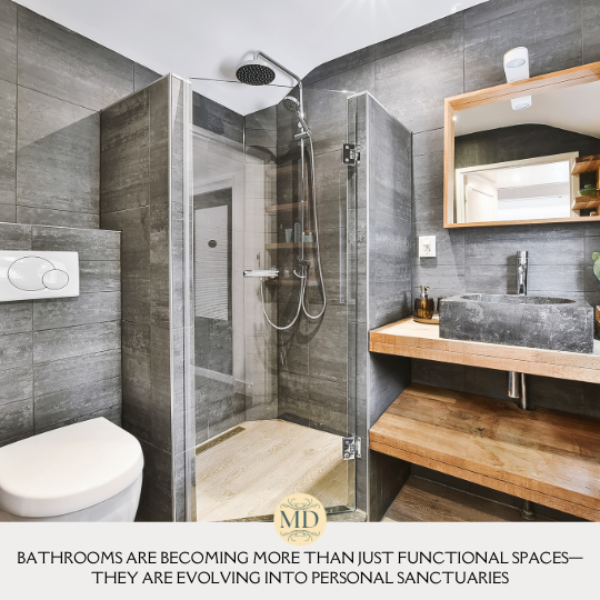 Bathrooms are becoming more than just functional spaces—they are evolving into personal sanctuaries.