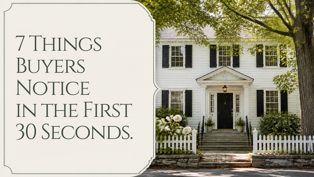 Things buyers notice when viewing a house, starting with the front entrance of an older home